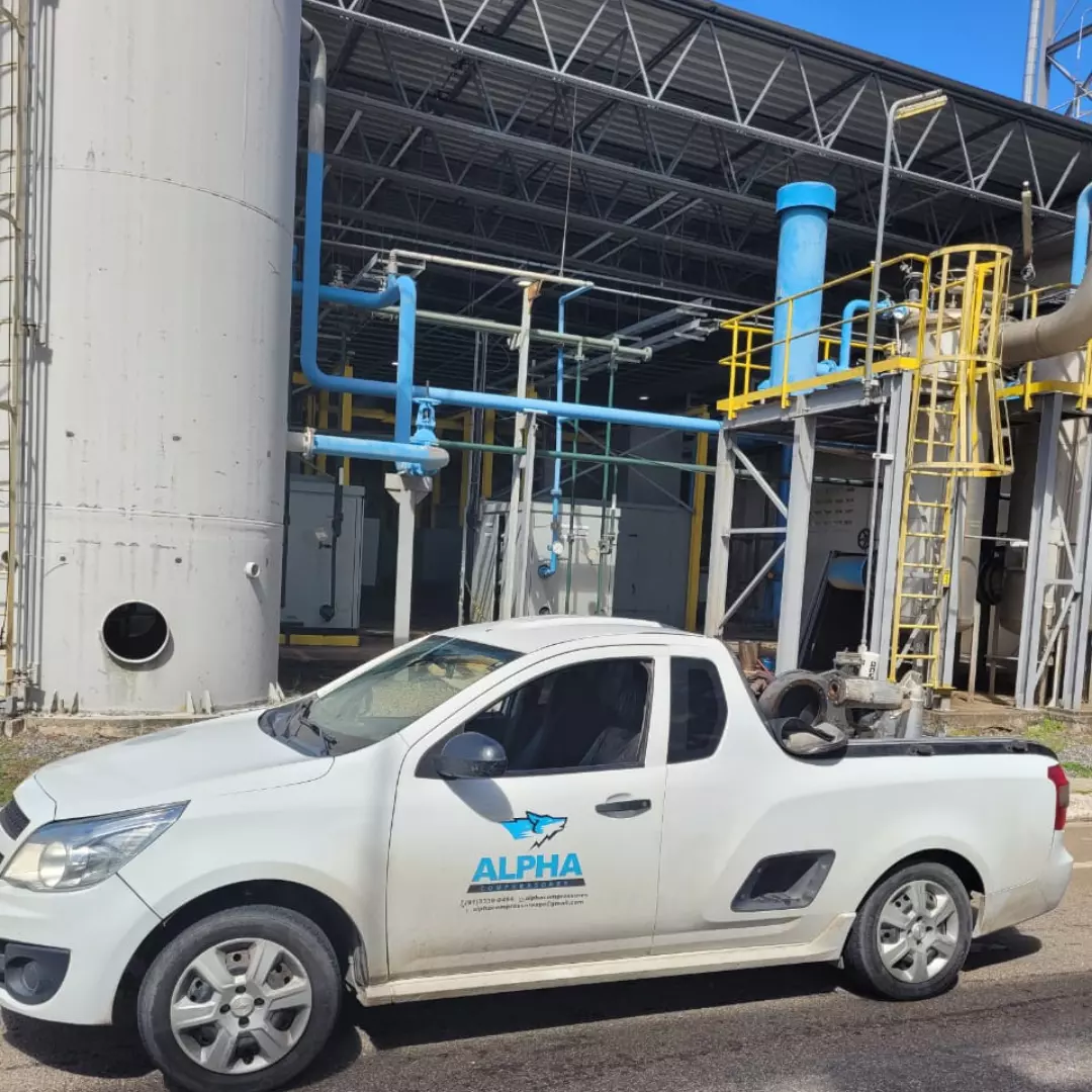 1º Alpha Compressores Fazendo Avaliação de um ZR na planta industrial do cliente